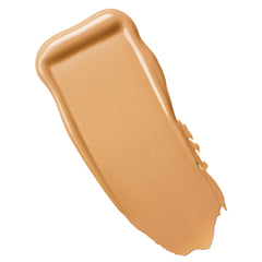 Clinique label closeup on pump bottle highlighting ingredient info and vitamin C benefit