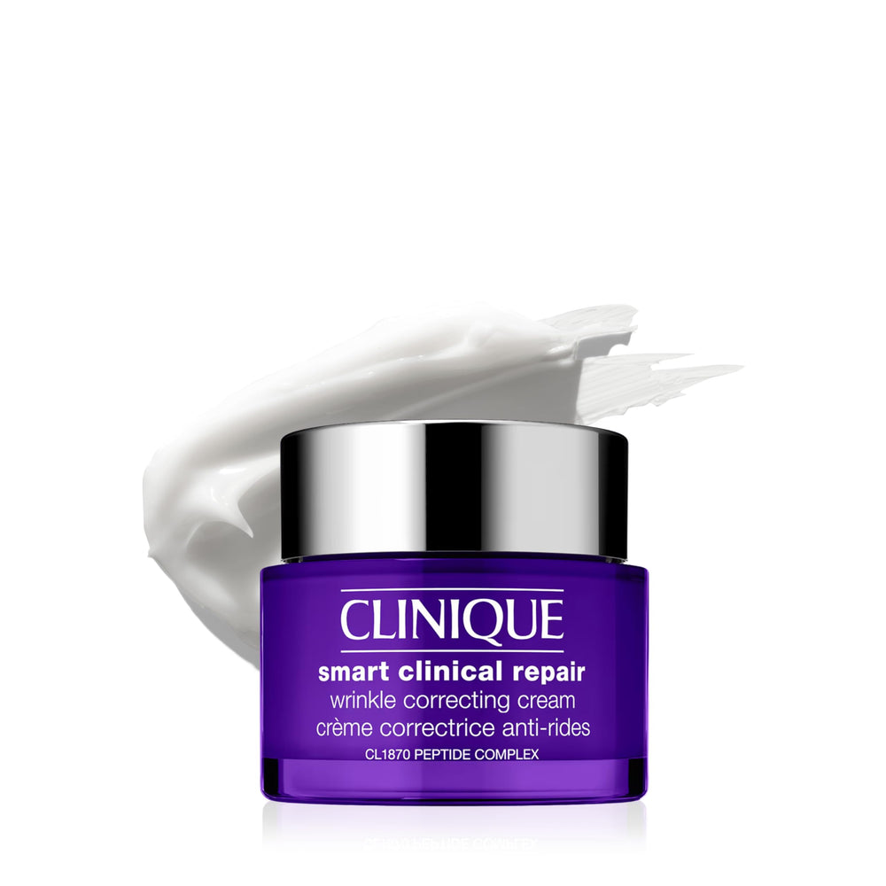 Clinique jar front view showing sleek packaging and clear product identity