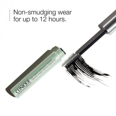Clinique close-up of twisted wire brush combing lashes for defined volume