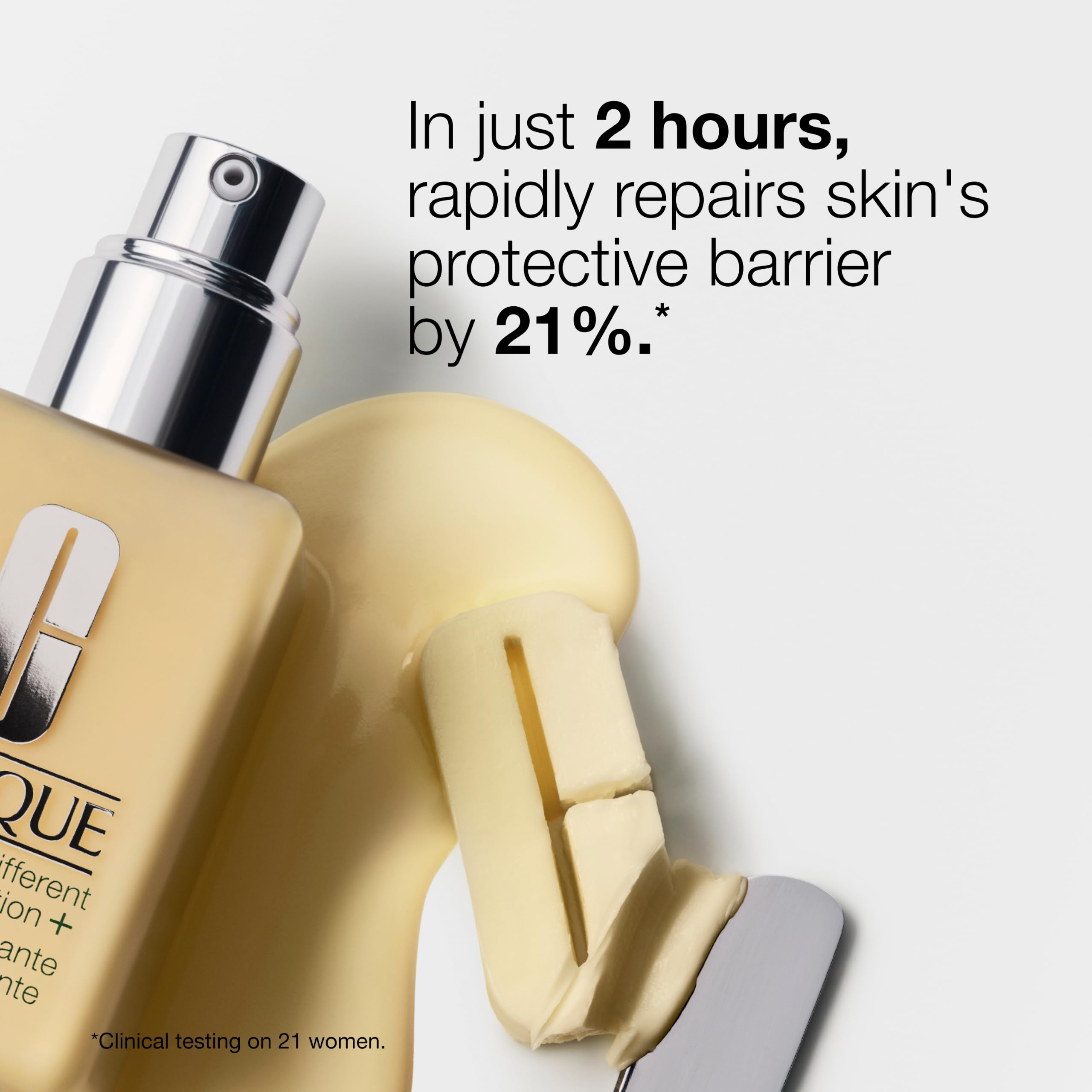 Clinique ingredient visual with glycerin and urea indicating boosted hydration