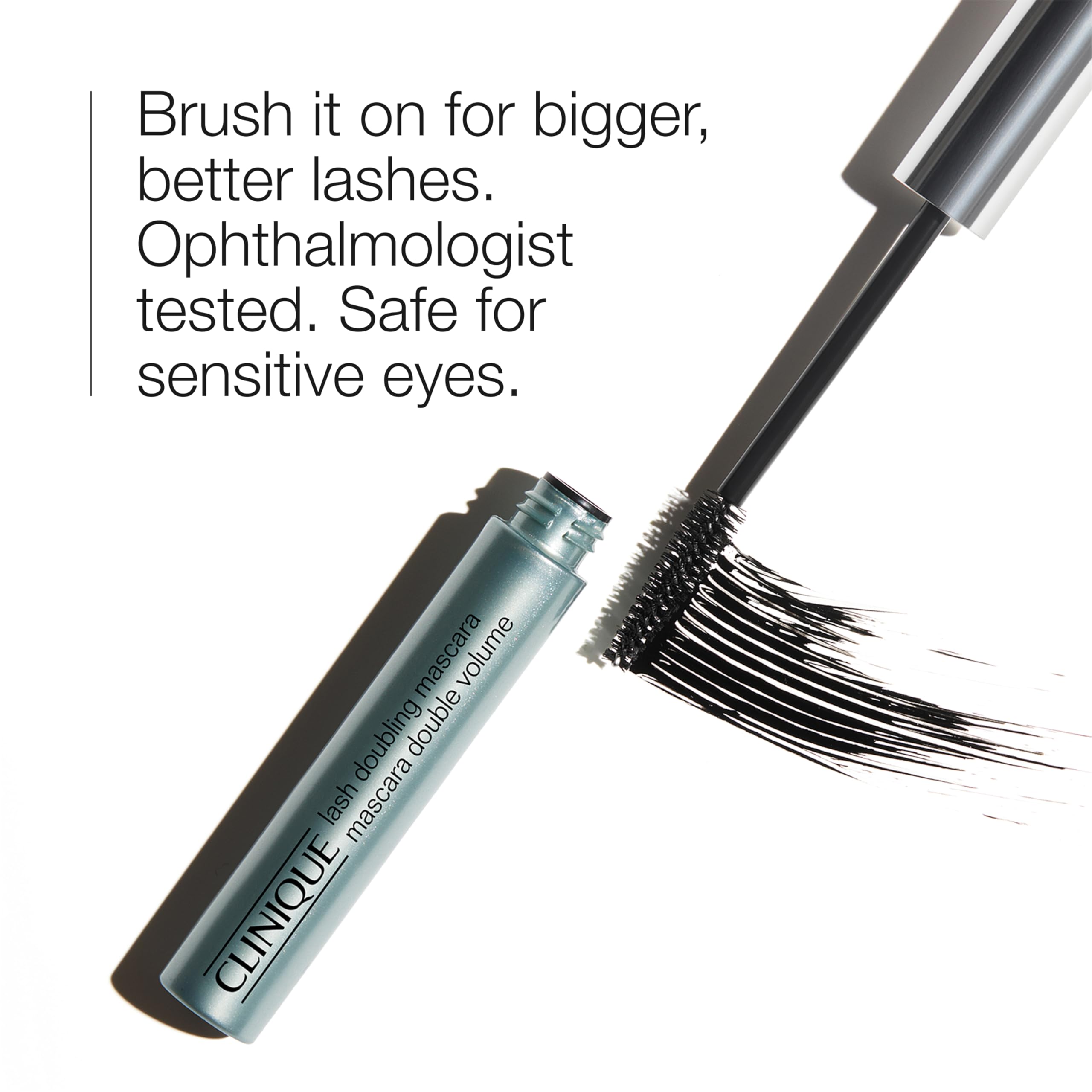 Clinique tapered brush detail highlighting precision for lash separation