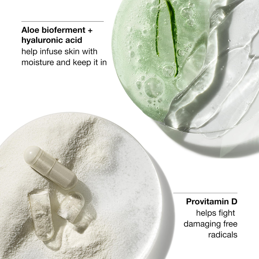Clinique product spread on hand demonstrating sheer finish and easy blending