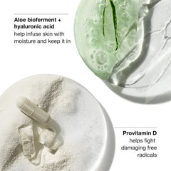 Clinique product spread on hand demonstrating sheer finish and easy blending