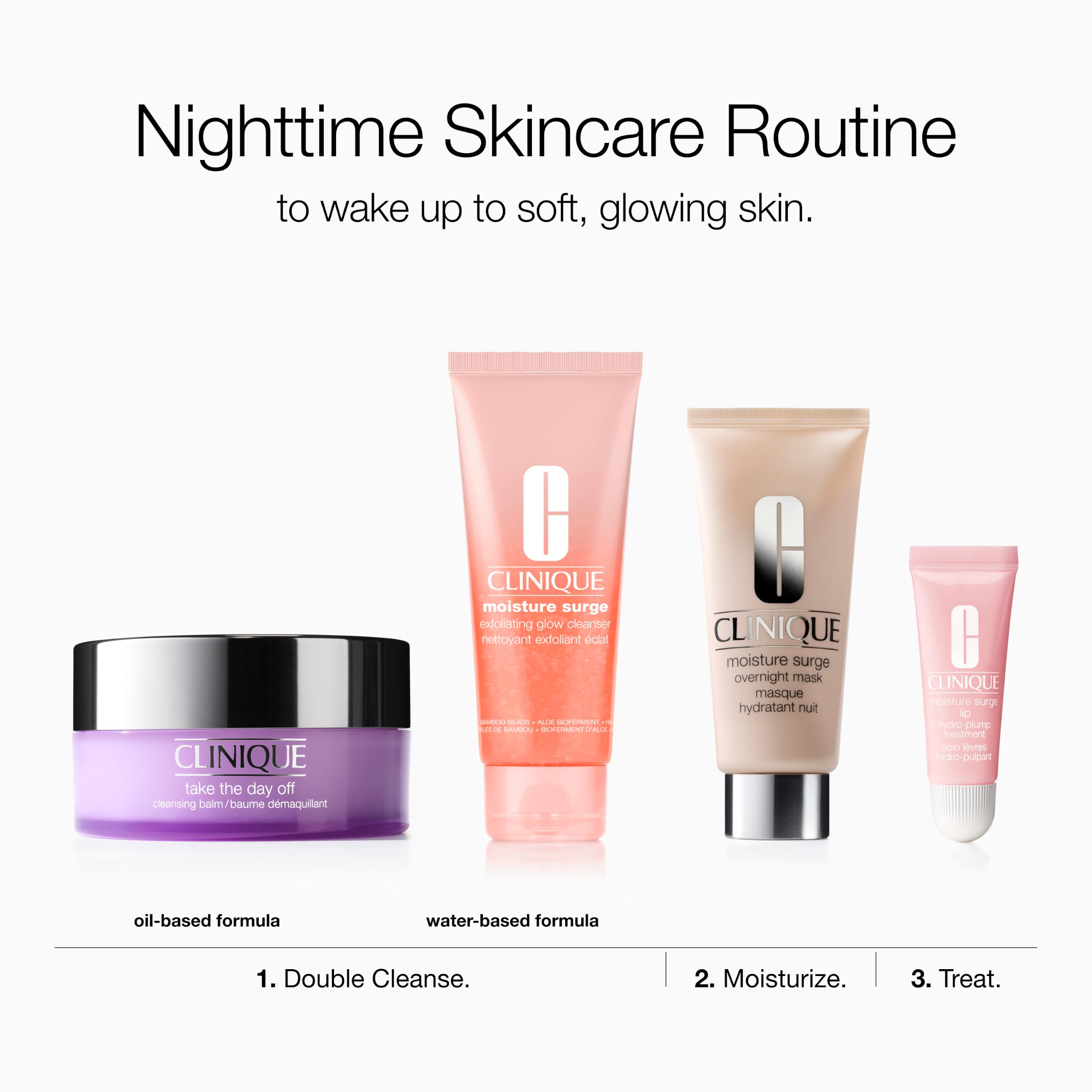 Clinique before and after morning skin showing dewy refreshed hydration benefit
