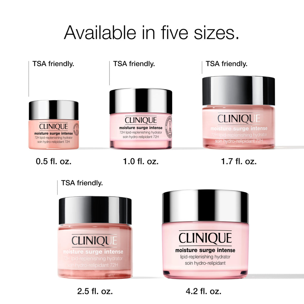 Clinique mini jar next to a quarter showing small size and portability