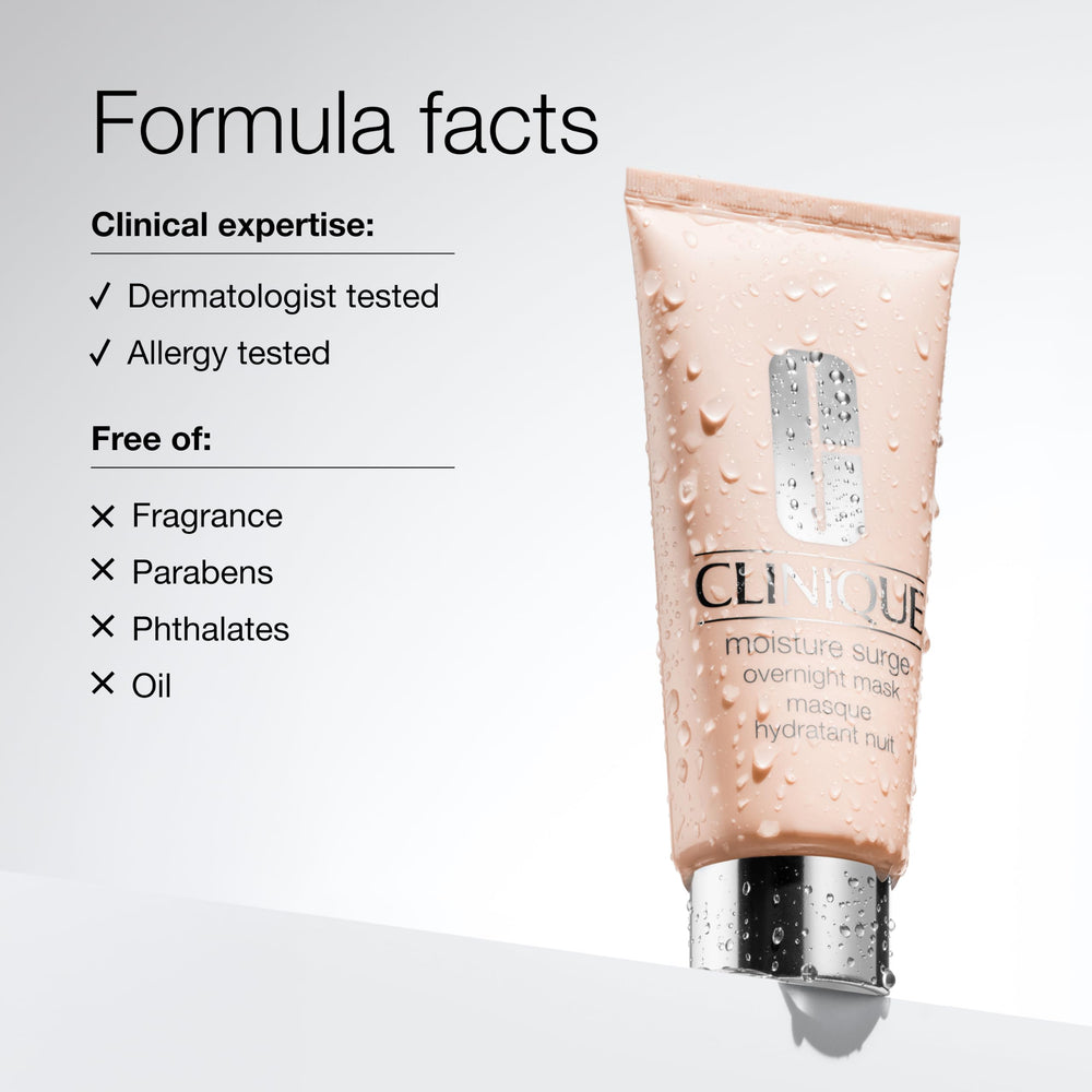 Clinique cream swatched on skin close-up demonstrating non-greasy finish benefit