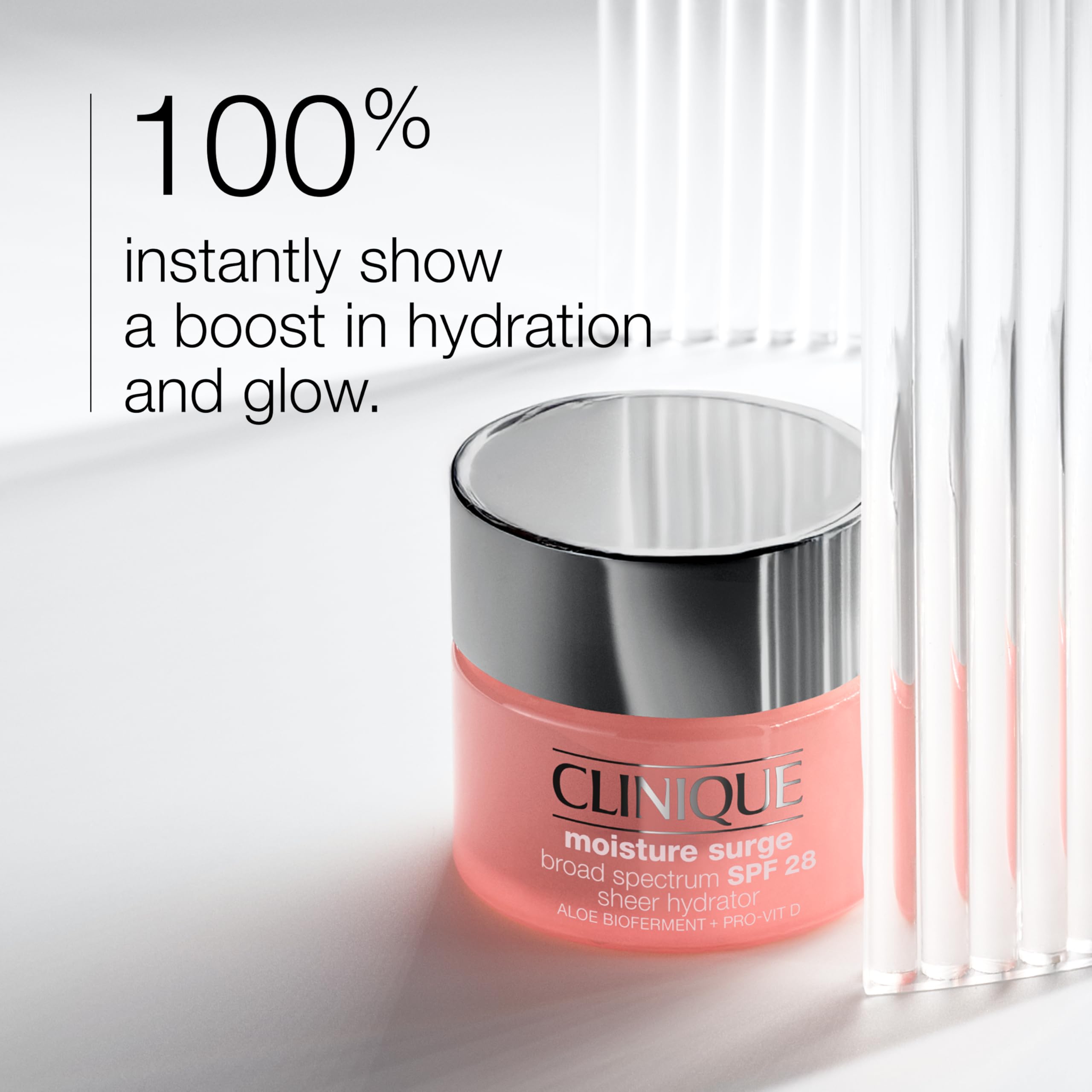 Clinique close-up cream texture highlighting lightweight hydration and absorbency