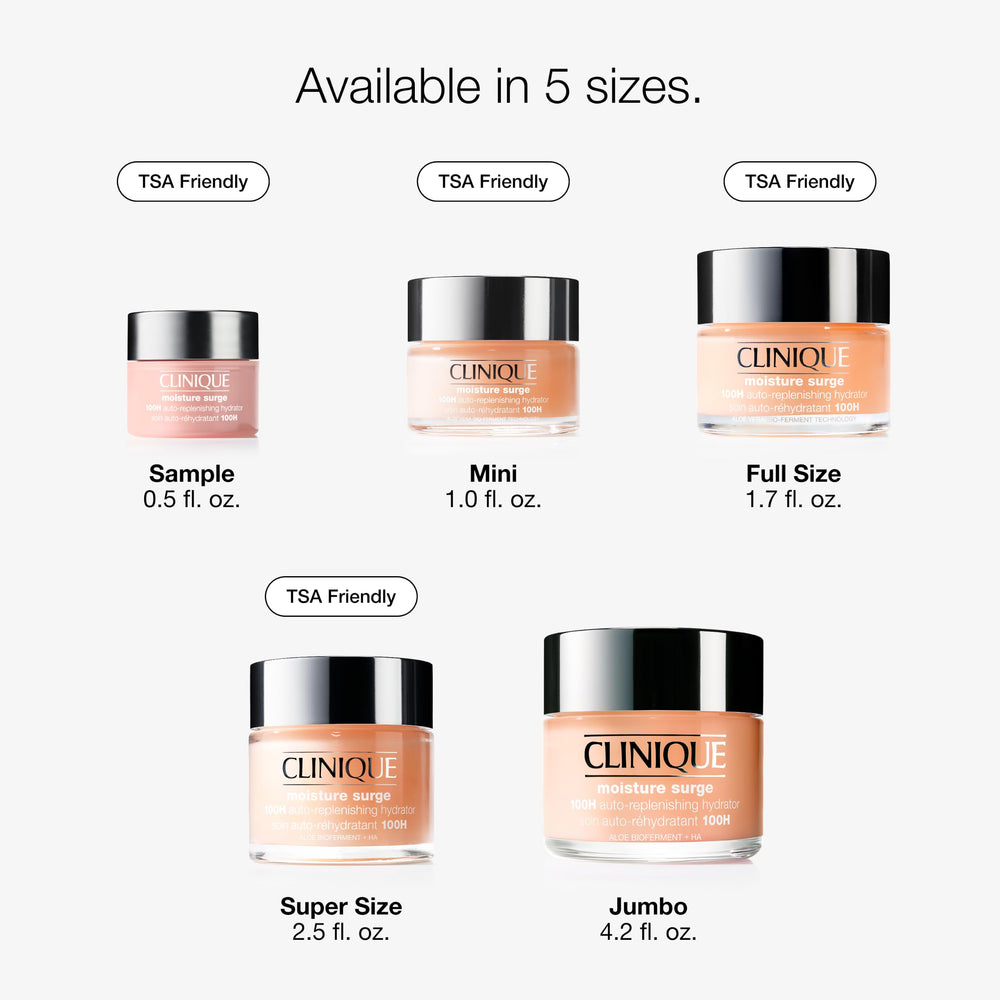 Clinique with aloe leaves representing aloe bioferment soothing and hydration support