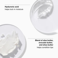 Clinique worn on model lips demonstrating hydrating, plump finish