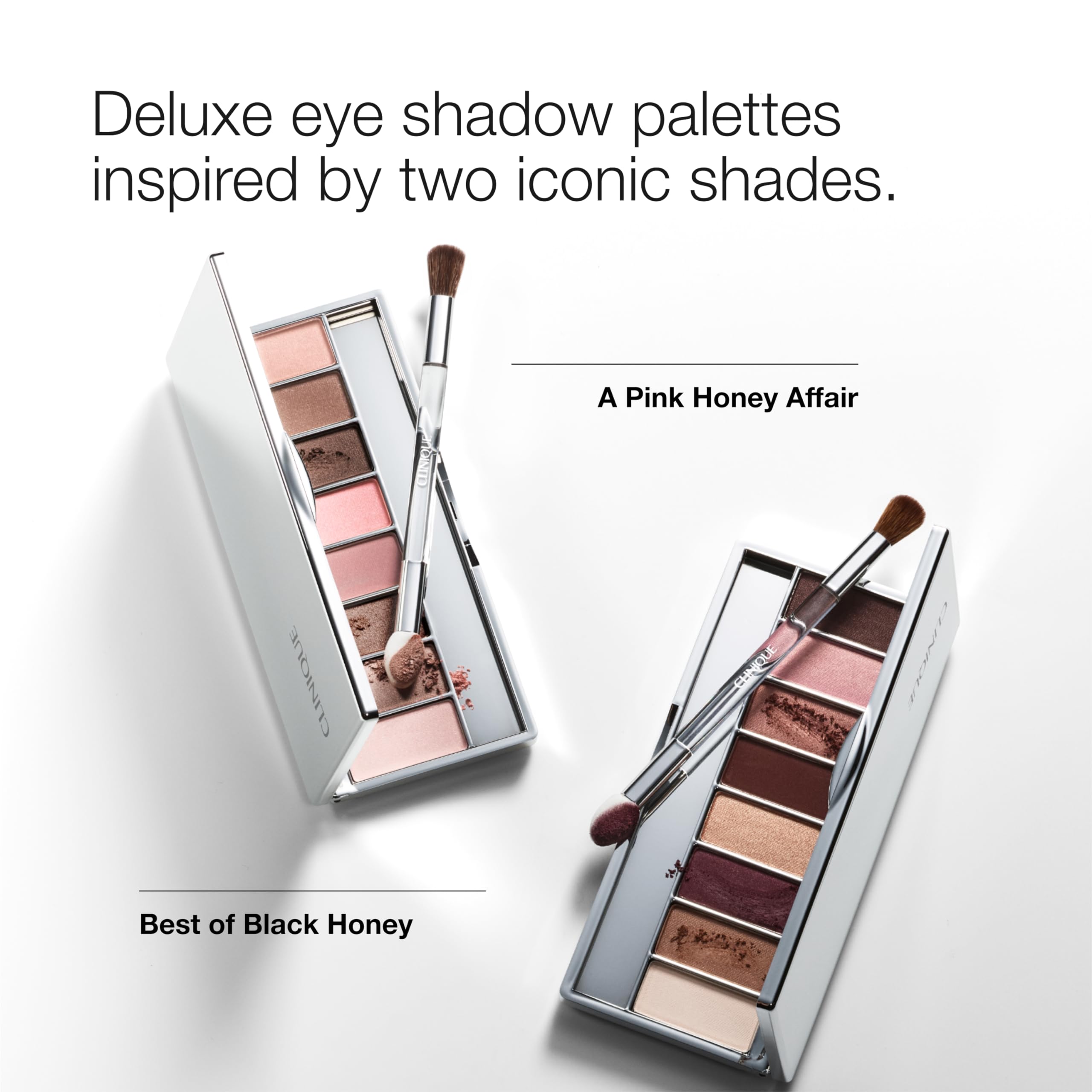 Clinique Pink Honey open palette with mirror for quick touch-ups