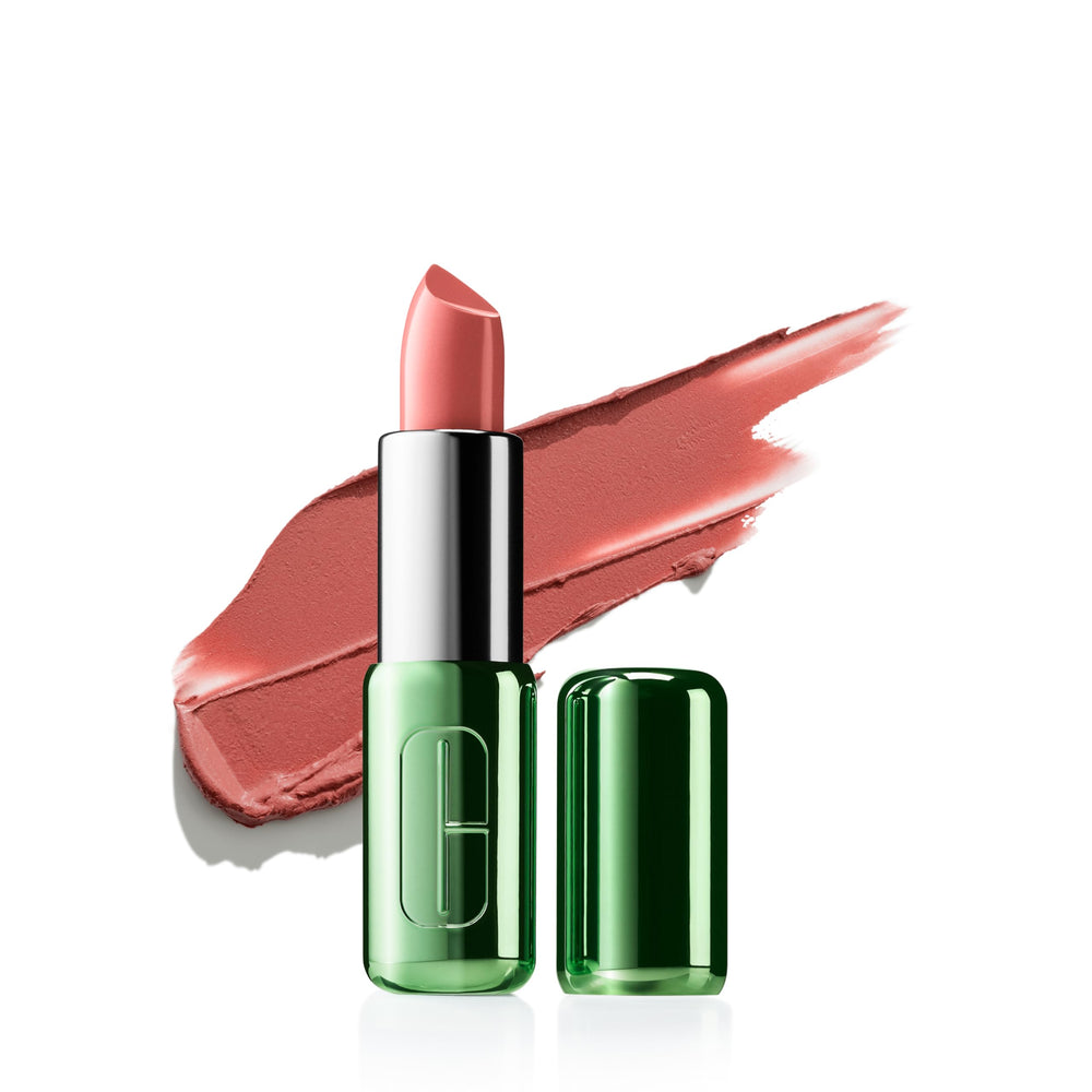 Clinique Pop lipstick front packaging showing color and finish benefits