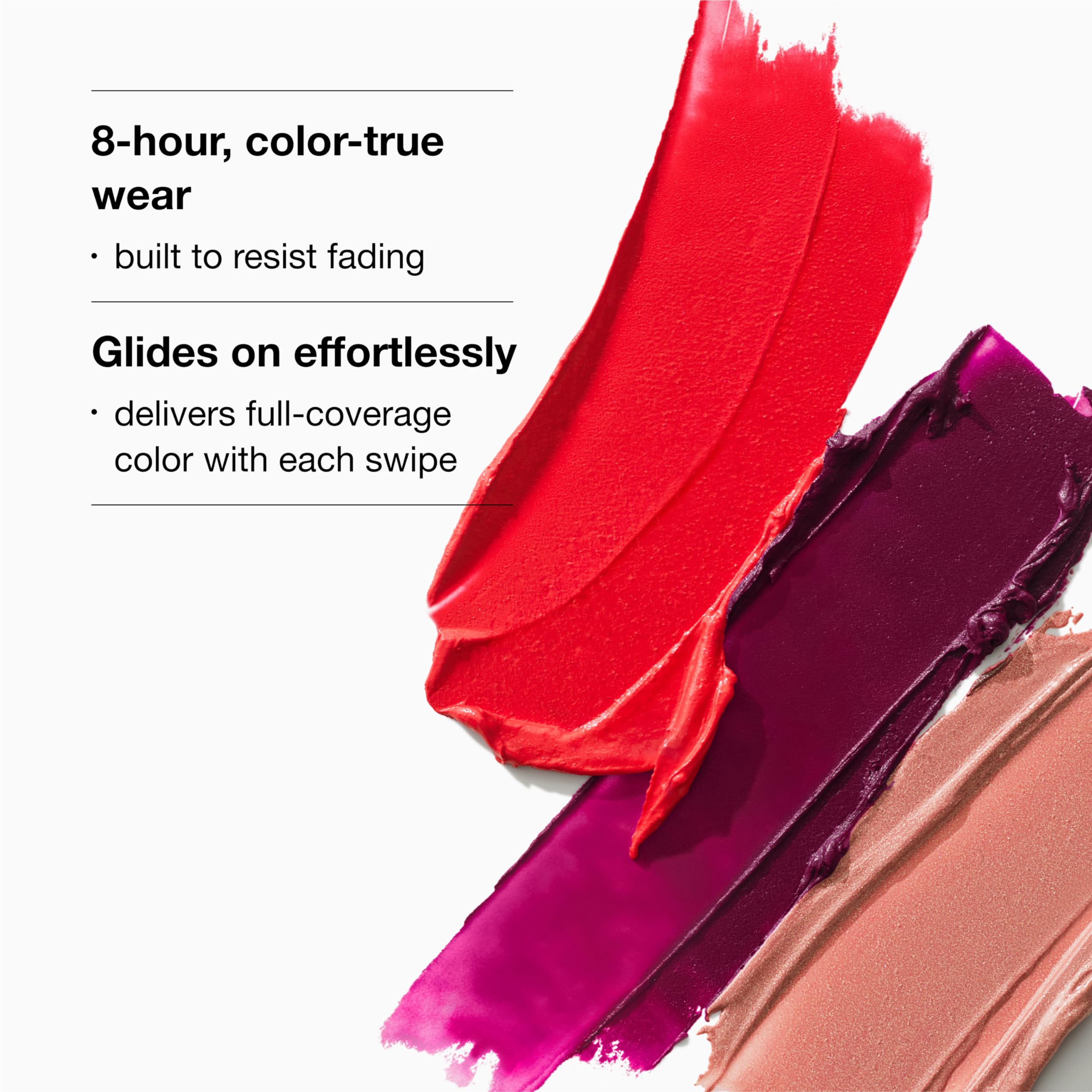 Clinique Pop shades array flatlay demonstrating 36-color range for versatile choices