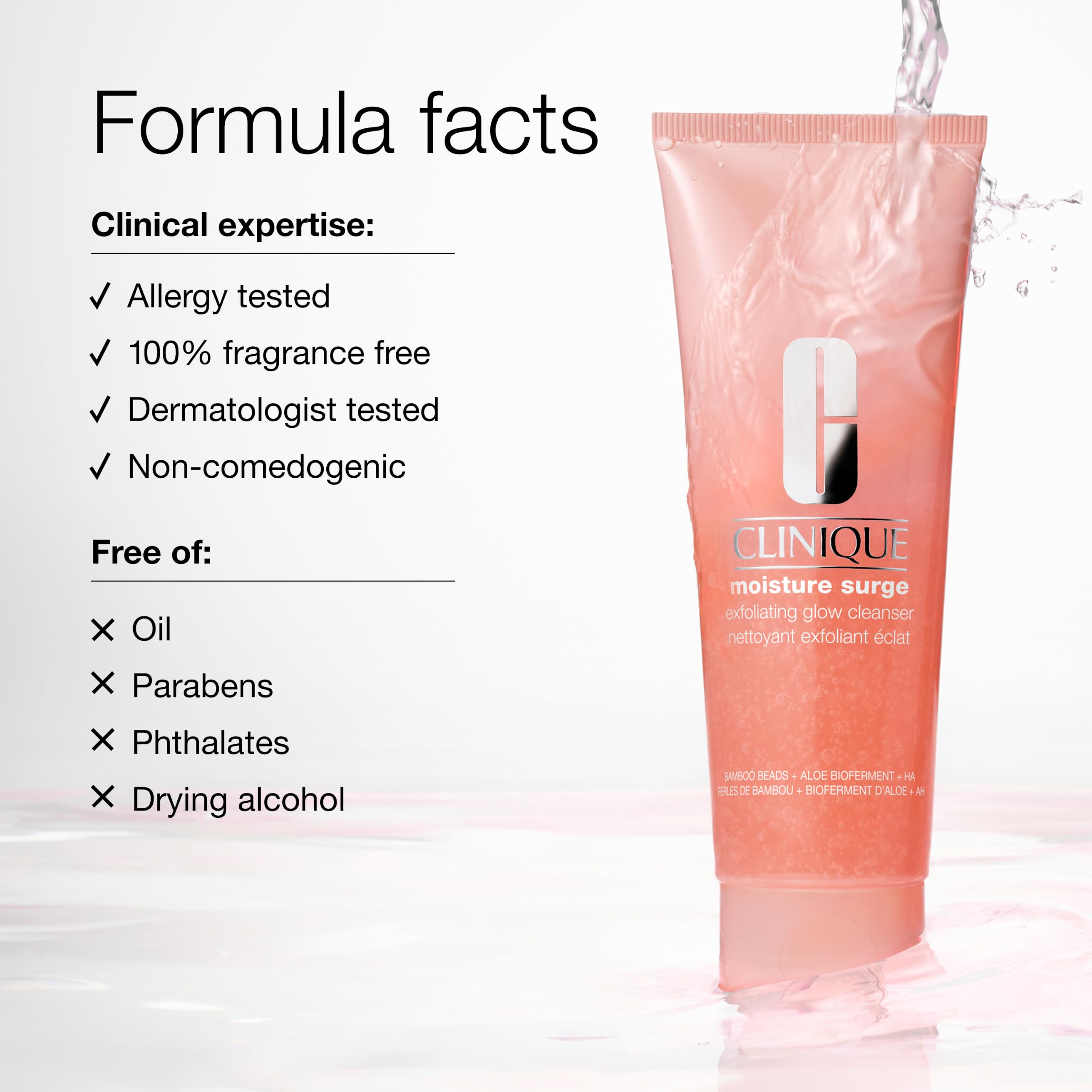 Clinique pump dispensing product for controlled amount and convenient use