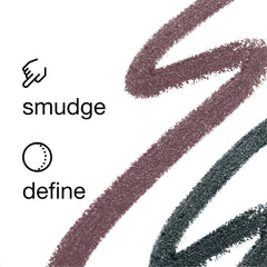Clinique Quickliner chocolate swatch on arm showing rich color payoff