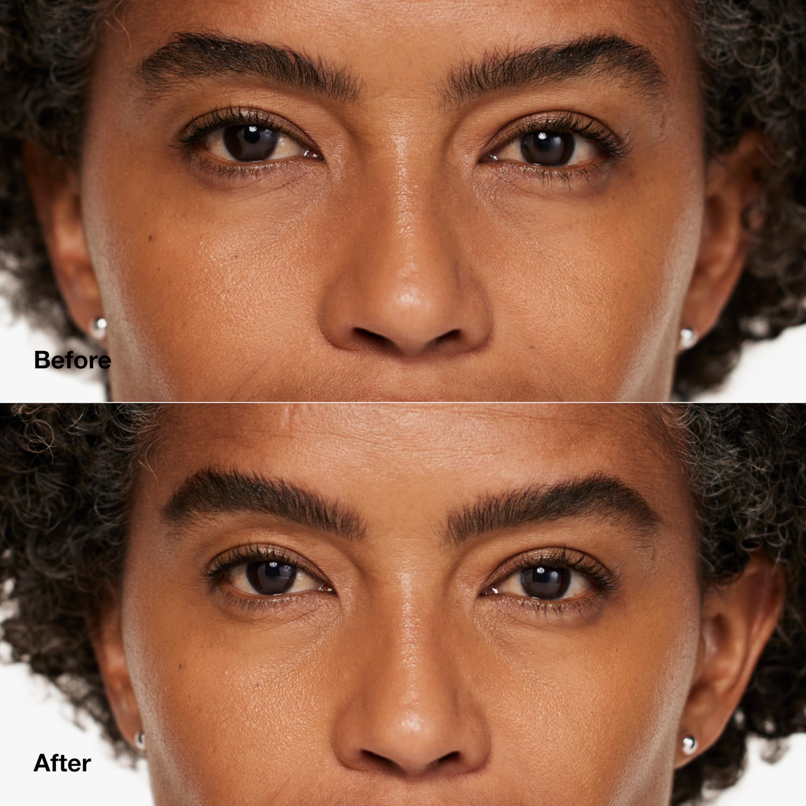 Clinique Quickliner texture swatch showing smooth, buildable brow color