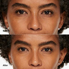Clinique Quickliner texture swatch showing smooth, buildable brow color