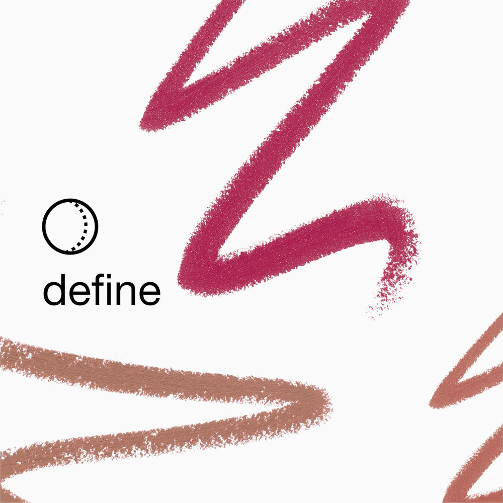 Clinique Quickliner paired with lipstick demonstrating color layering and long-wear support