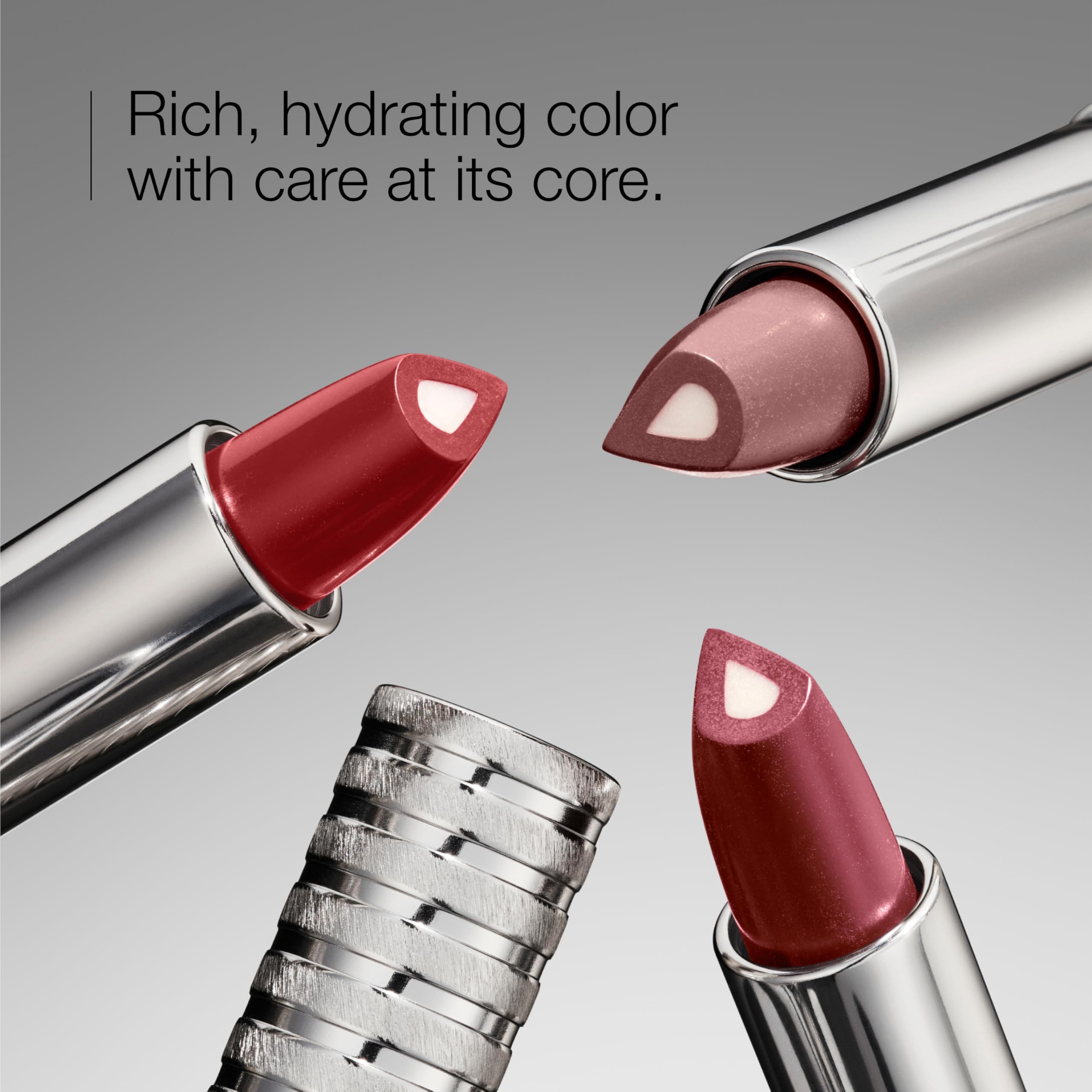 Clinique arm swatch of Raspberry Glace showing true color payoff benefit