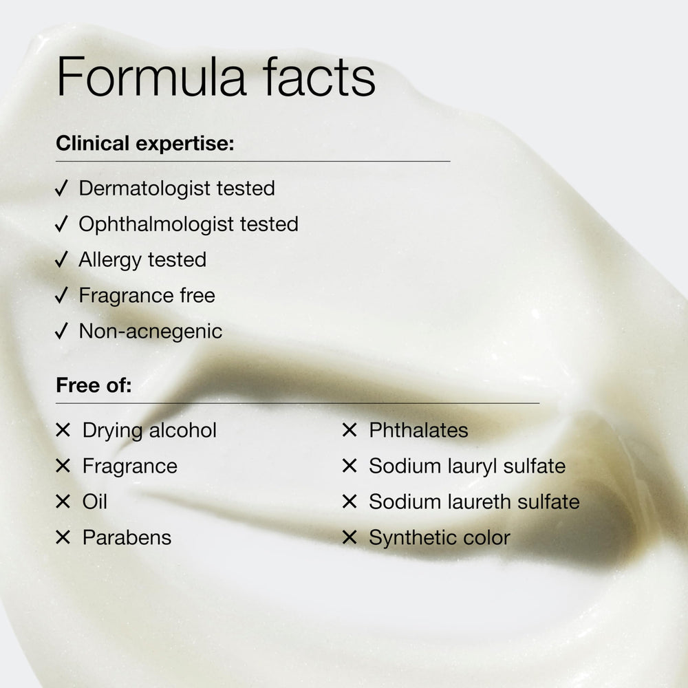 Clinique bottle label detail showing active ingredients for noticeable eye-area improvement