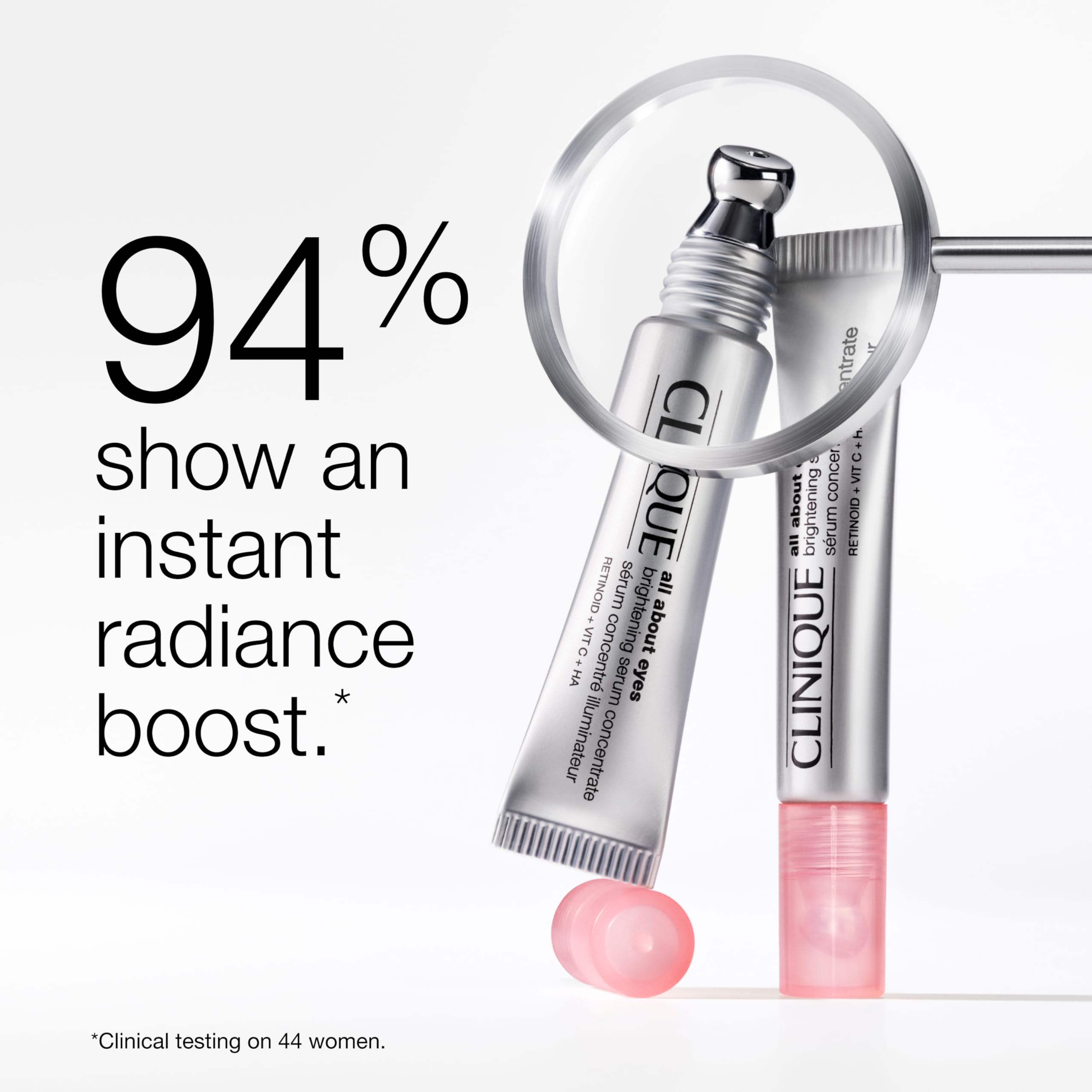 Clinique serum texture on skin, lightweight hydration visible and non-greasy