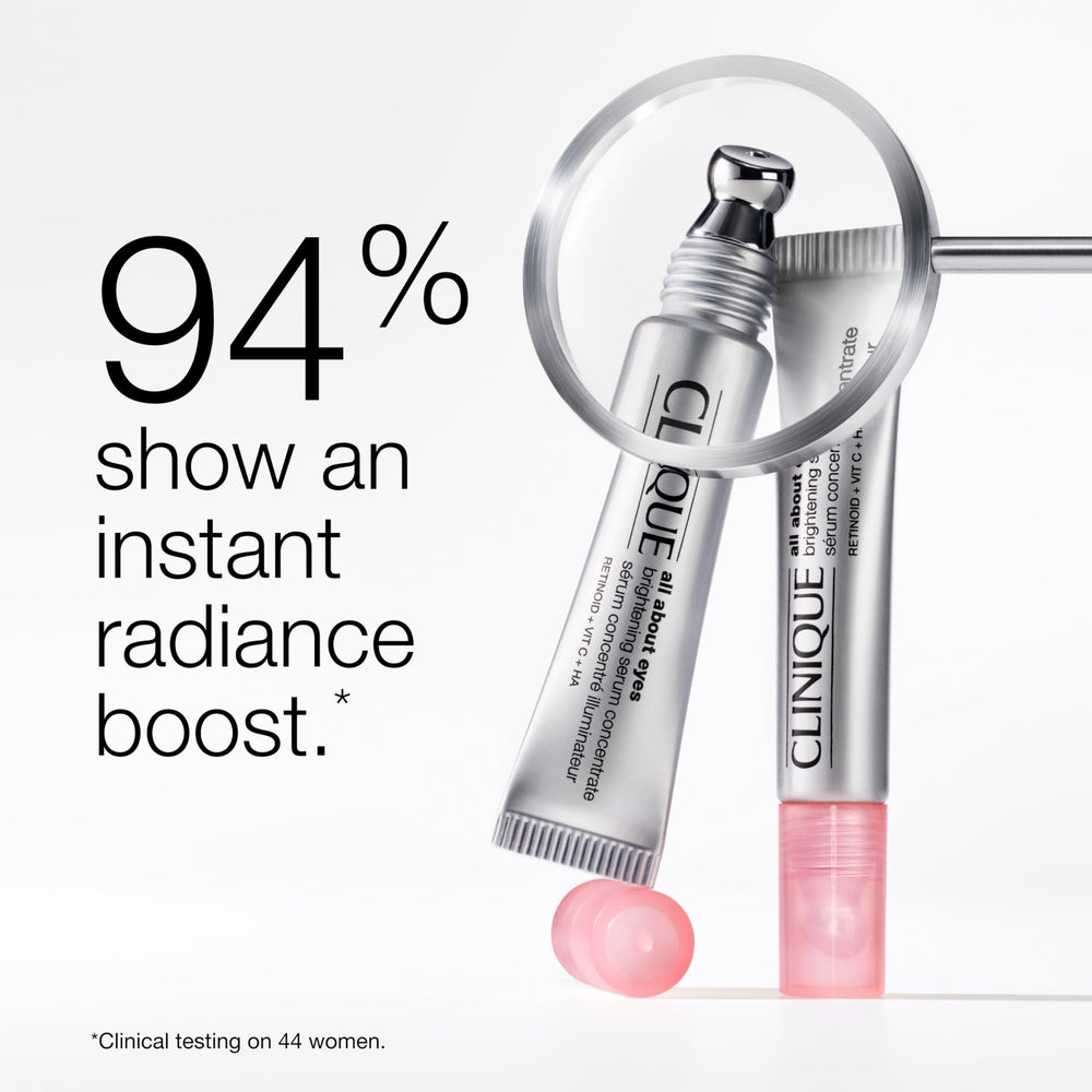 Clinique serum texture on skin, lightweight hydration visible and non-greasy