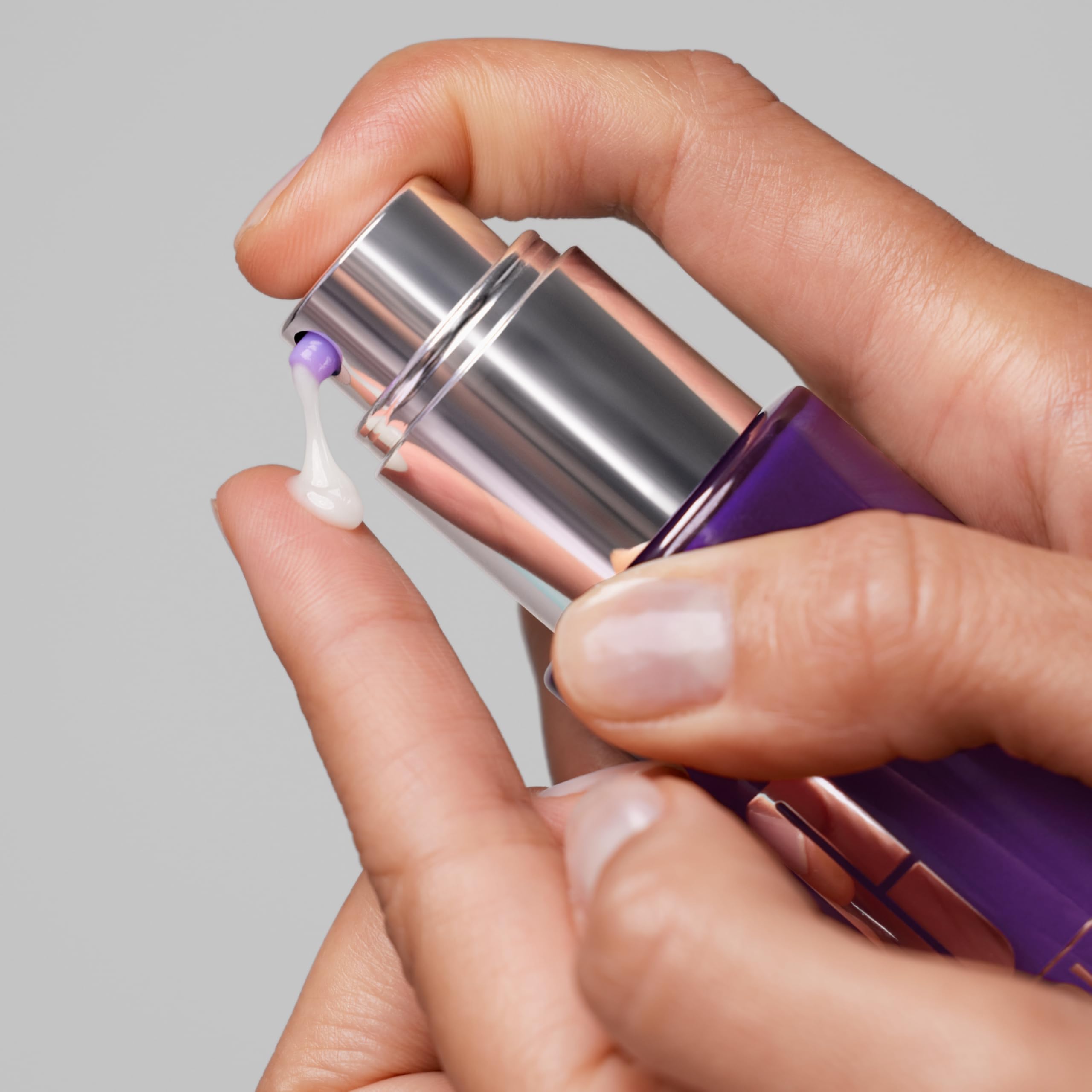Clinique serum styled on vanity to show everyday luxury and accessibility
