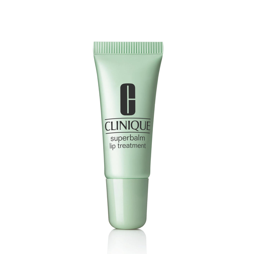 Clinique Superbalm front tube showing compact packaging and travel-friendly size for hydration