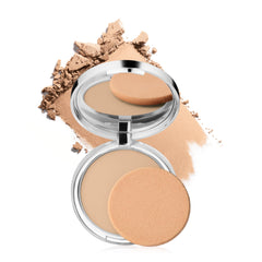 Clinique compact front view showing product and applicator for convenient touch-ups