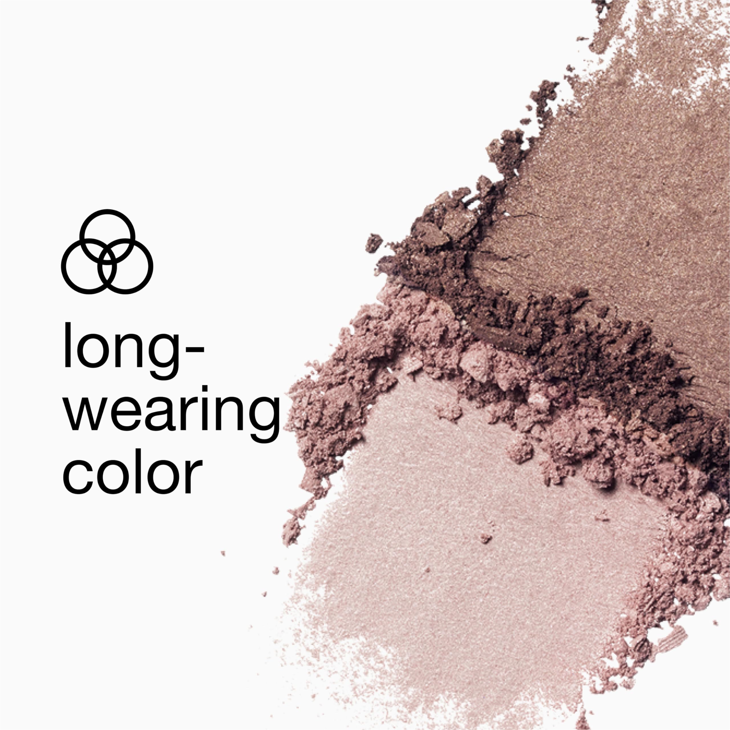 Clinique swatches on forearm showing buildable color payoff