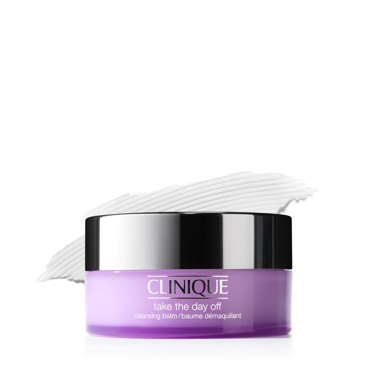 Clinique jar front view showing product and brand for clear shelf identification and trust