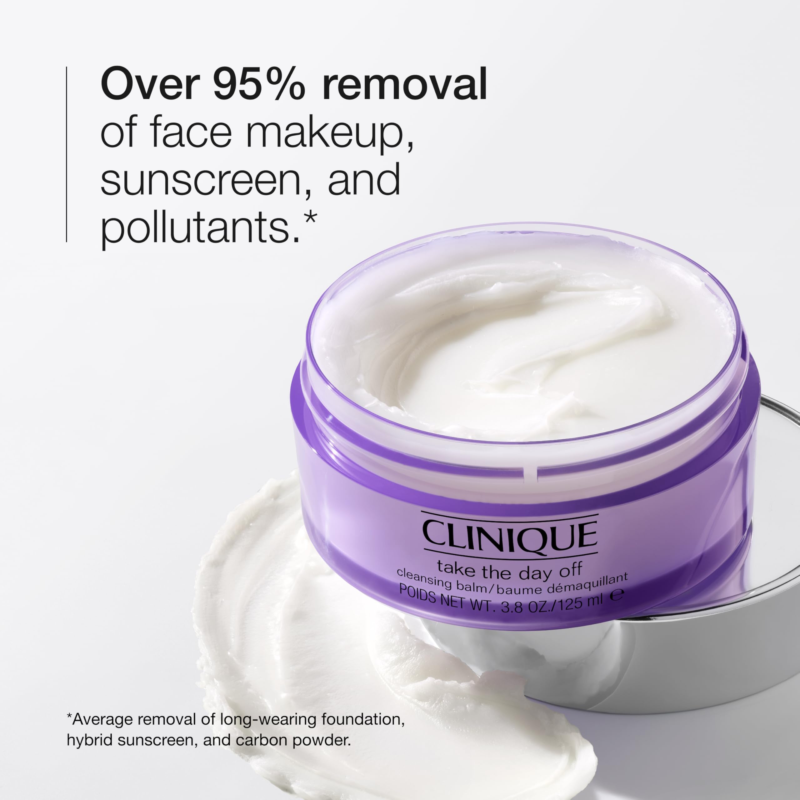 Clinique balm on fingertip demonstrating amount-to-use and smooth application benefit