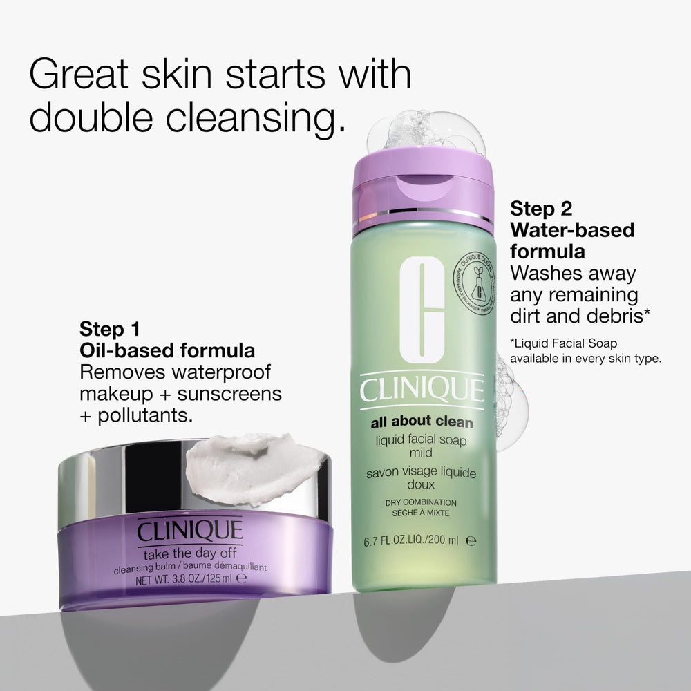 Clinique jar held in hand to show 3.8 oz scale and travel-friendly compact size