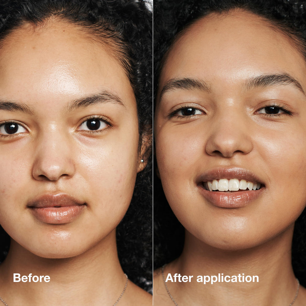 Clinique foundation texture droplet showing creamy feel and smooth application benefit