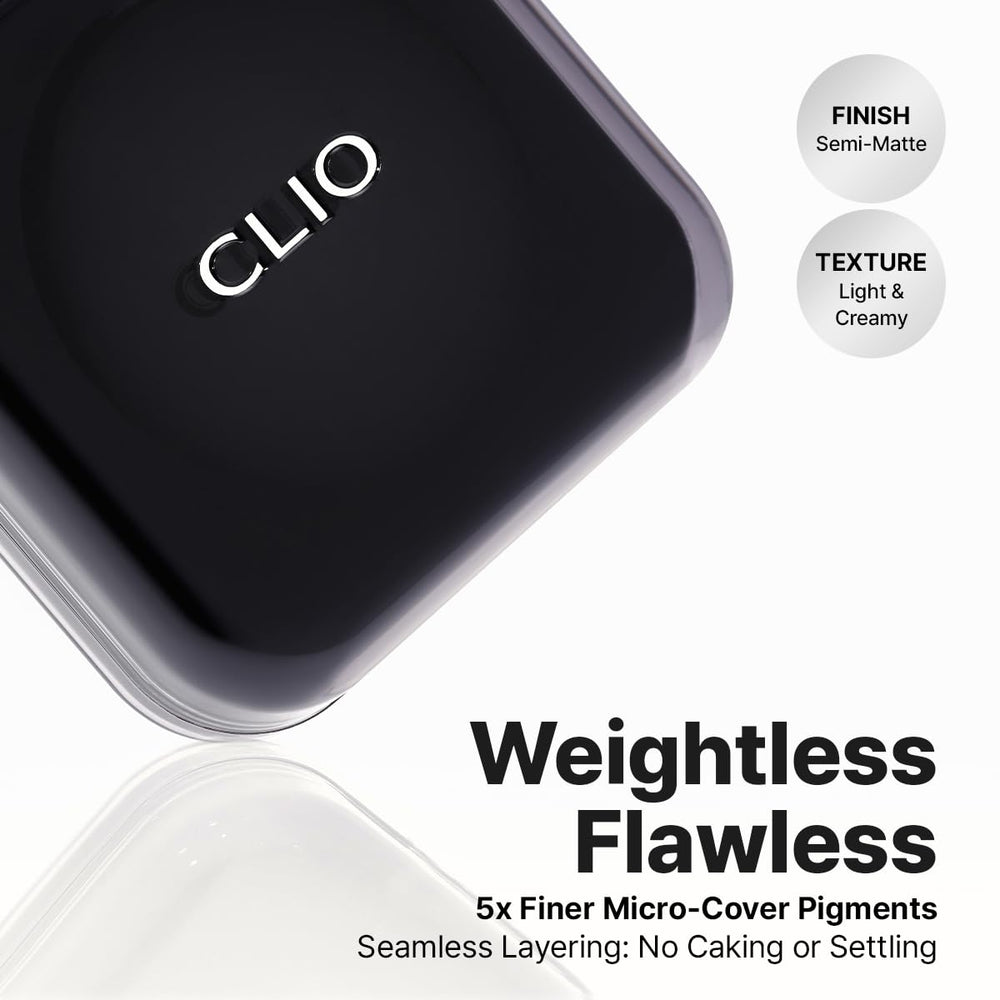 CLIO PROFESSIONAL shade 21N Linen swatches on arm showing true color match benefit