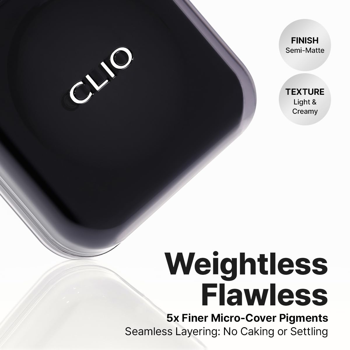 CLIO PROFESSIONAL puff pressing cushion for precise, even application benefit