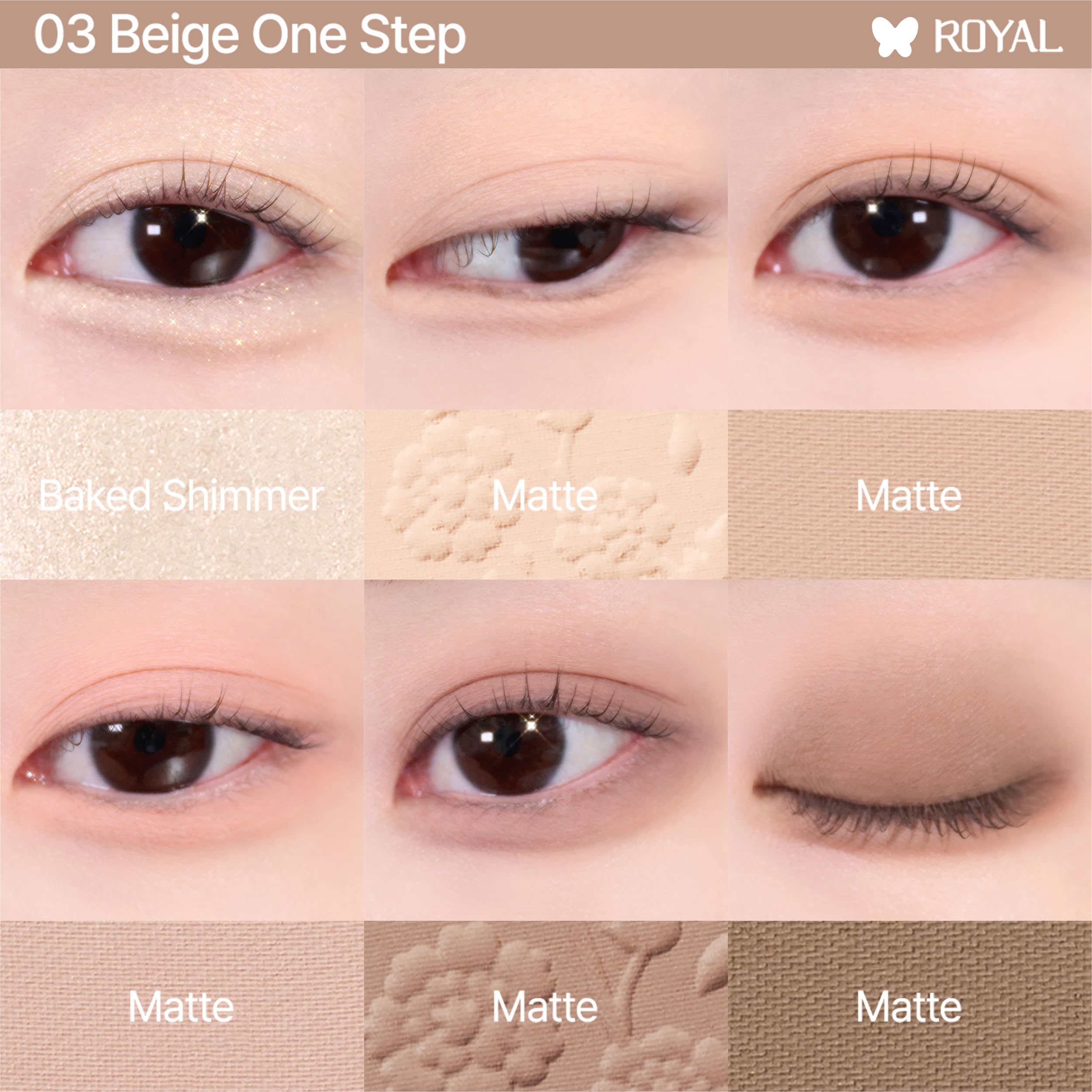 CLIO PROFESSIONAL eyeshadow applied on model, natural daytime enhancement