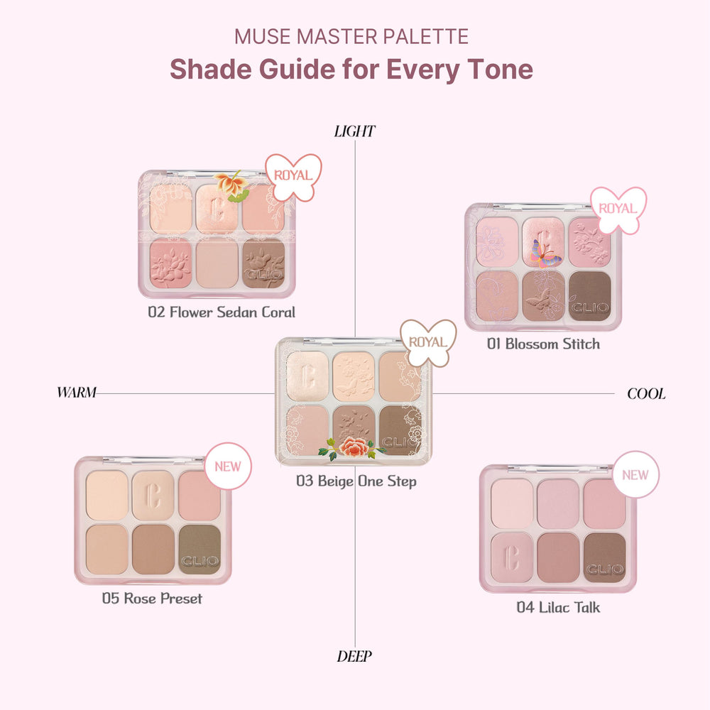 CLIO PROFESSIONAL swatches on arm comparing shade build and blendability