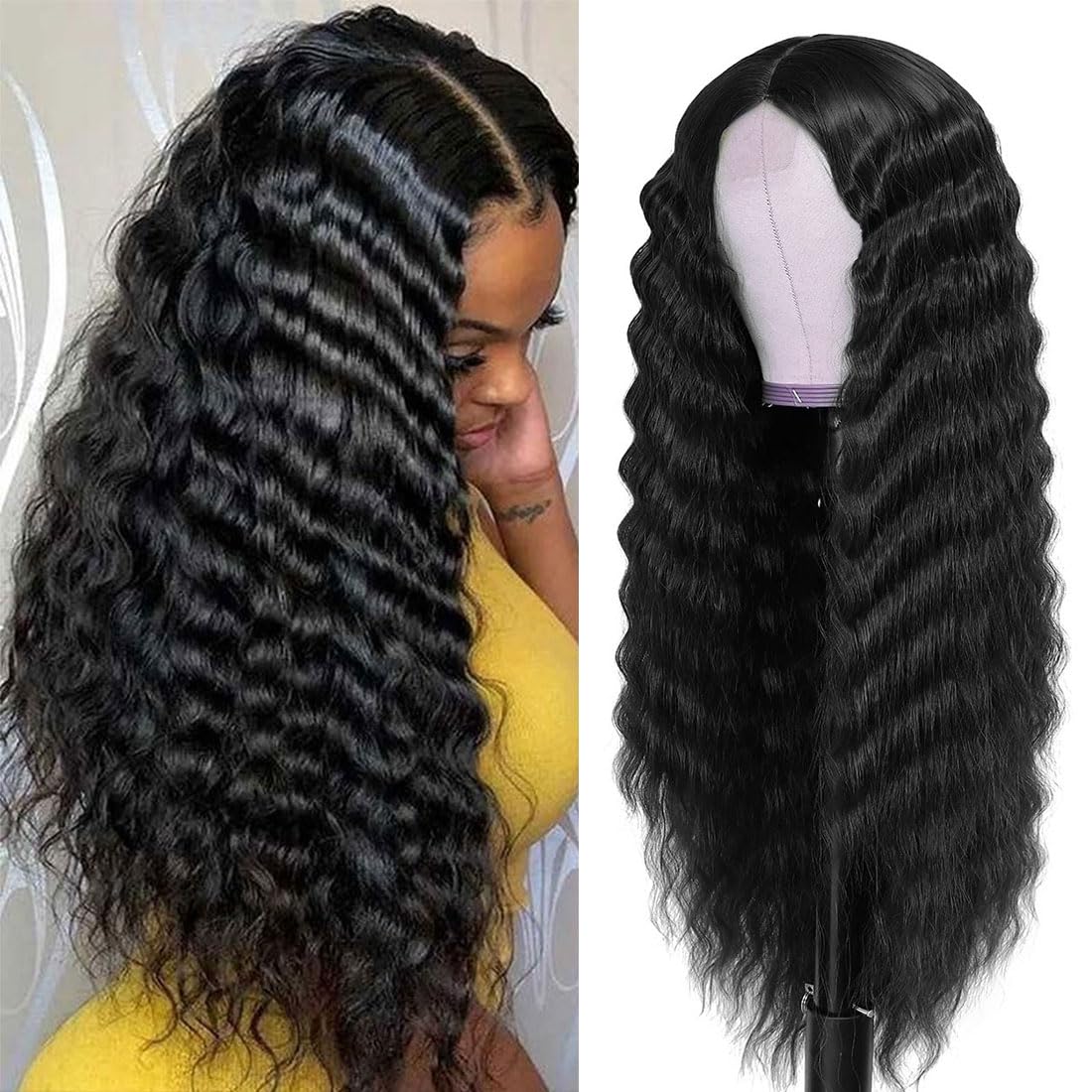 CLIONE front view lace front wig showing natural hairline and realistic appearance