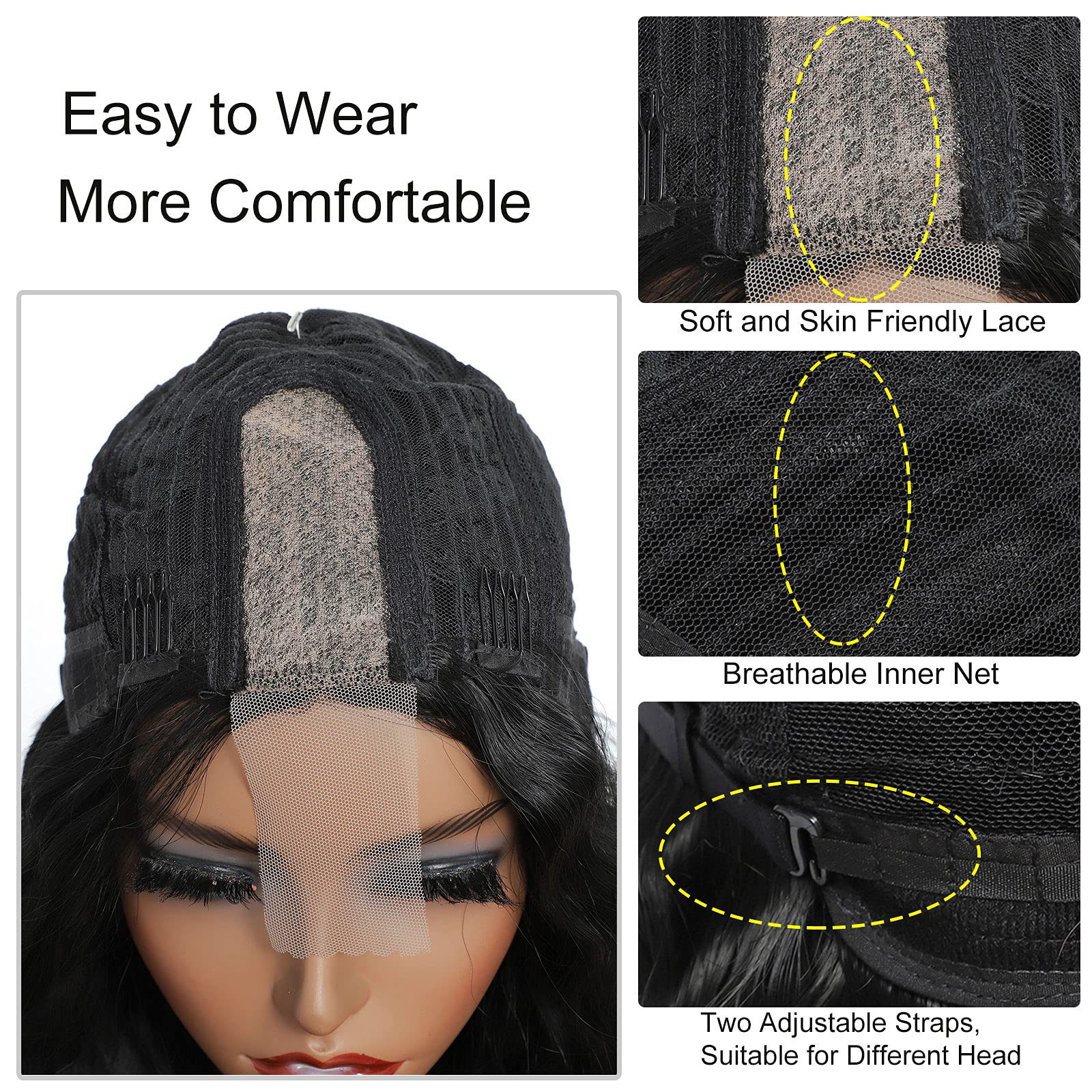 CLIONE lifestyle photo of wig worn at a party demonstrating polished style