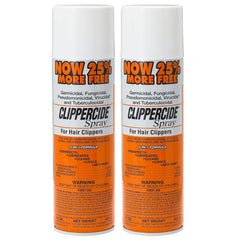 CLIPPERCIDE front view of 2-pack cans showing branding and label benefits