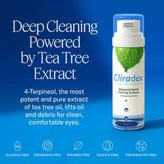 Cliradex bottle in hand showing 1.5 oz scale and travel‑friendly convenience