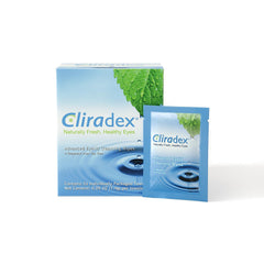 Cliradex front packaging showing 24-count wipes and convenient benefits