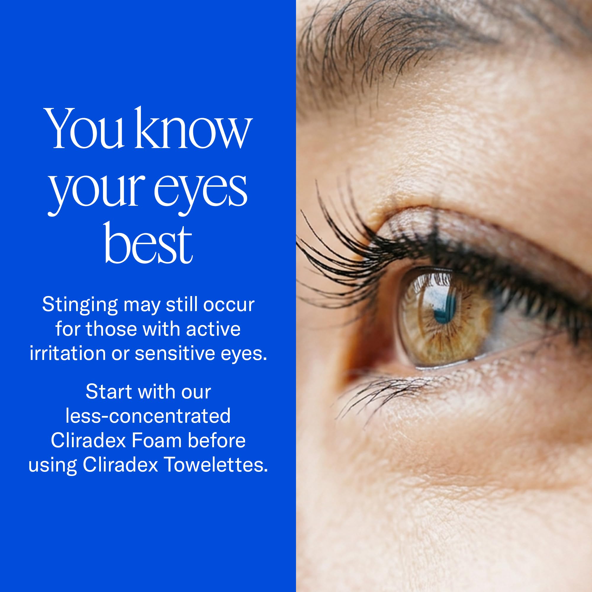 Cliradex product pictured with eye care vitamins to suggest comprehensive eye routine