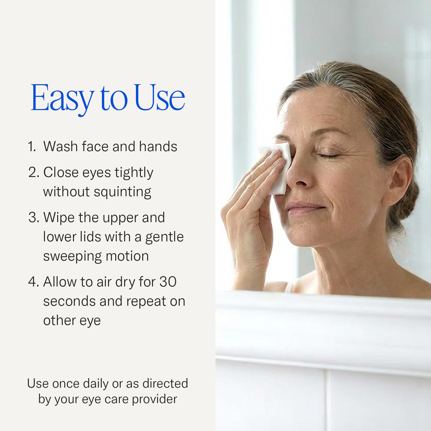 Cliradex wipes on bathroom counter showing daily routine convenience