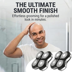 CLLFUU blades mounted on shaver in hand enabling precise comfortable shaving