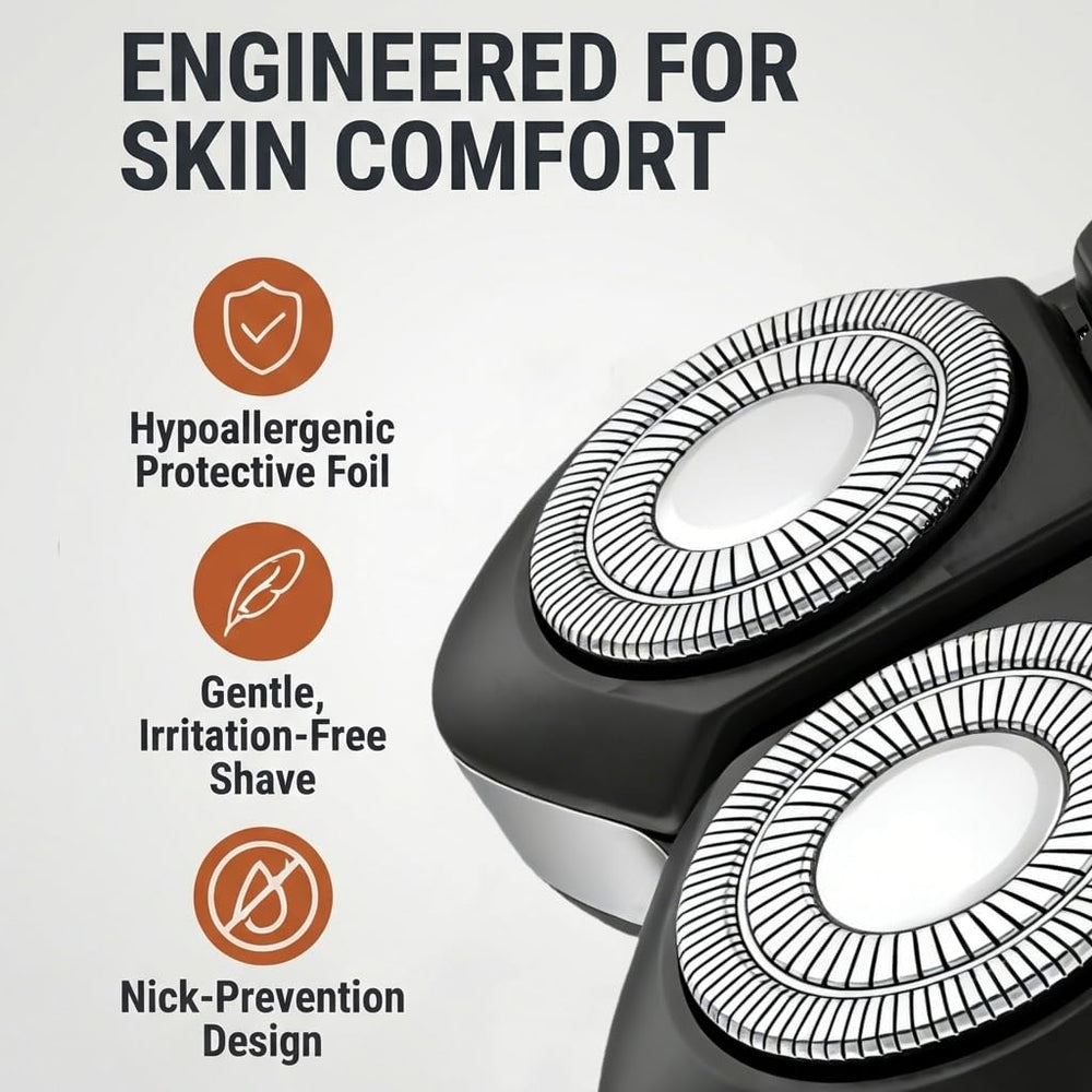CLLFUU close-up of blade texture demonstrating sharp edges for smoother shaves