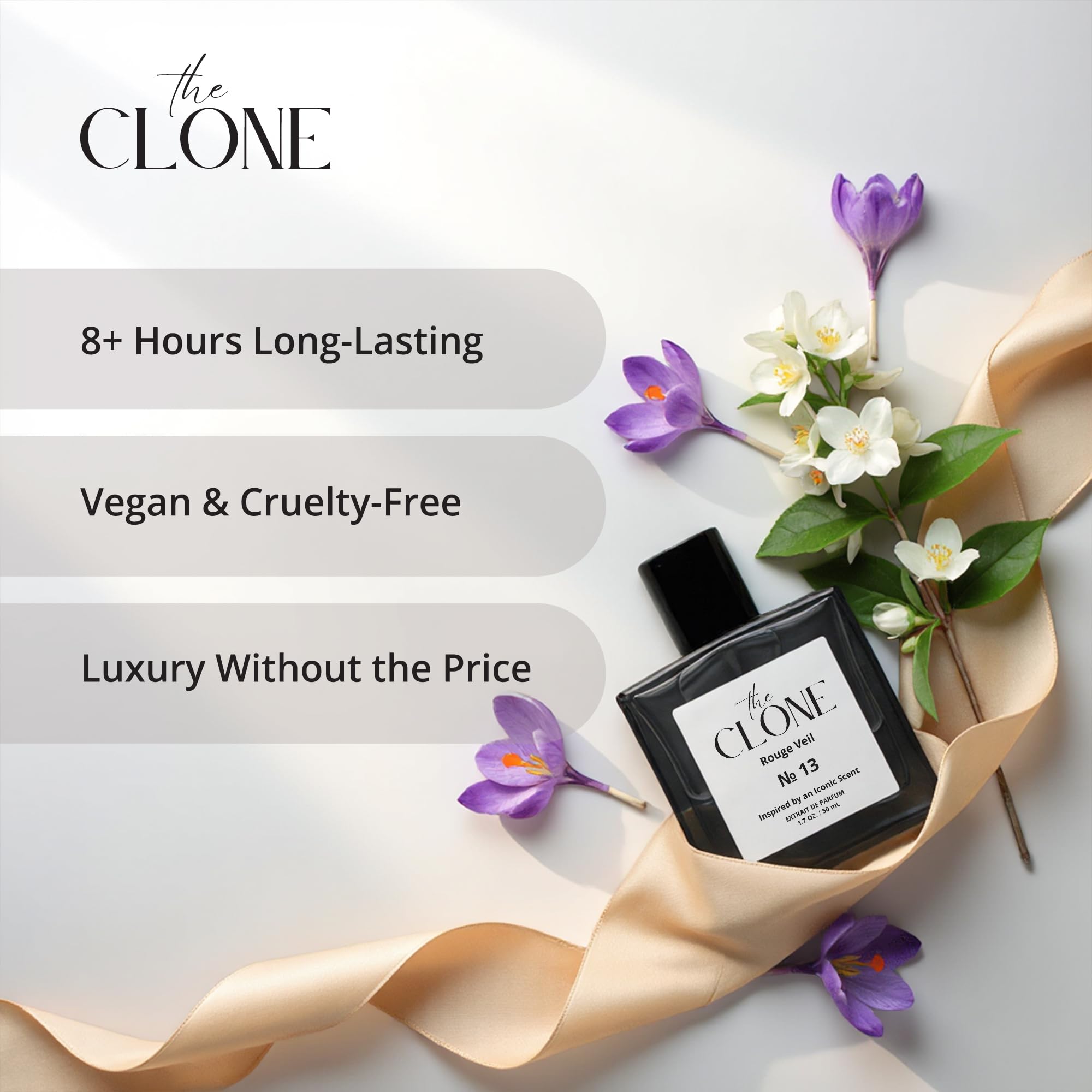 Clone Rouge Veil No. 13 sprayed on skin showing luminous aura and wearability