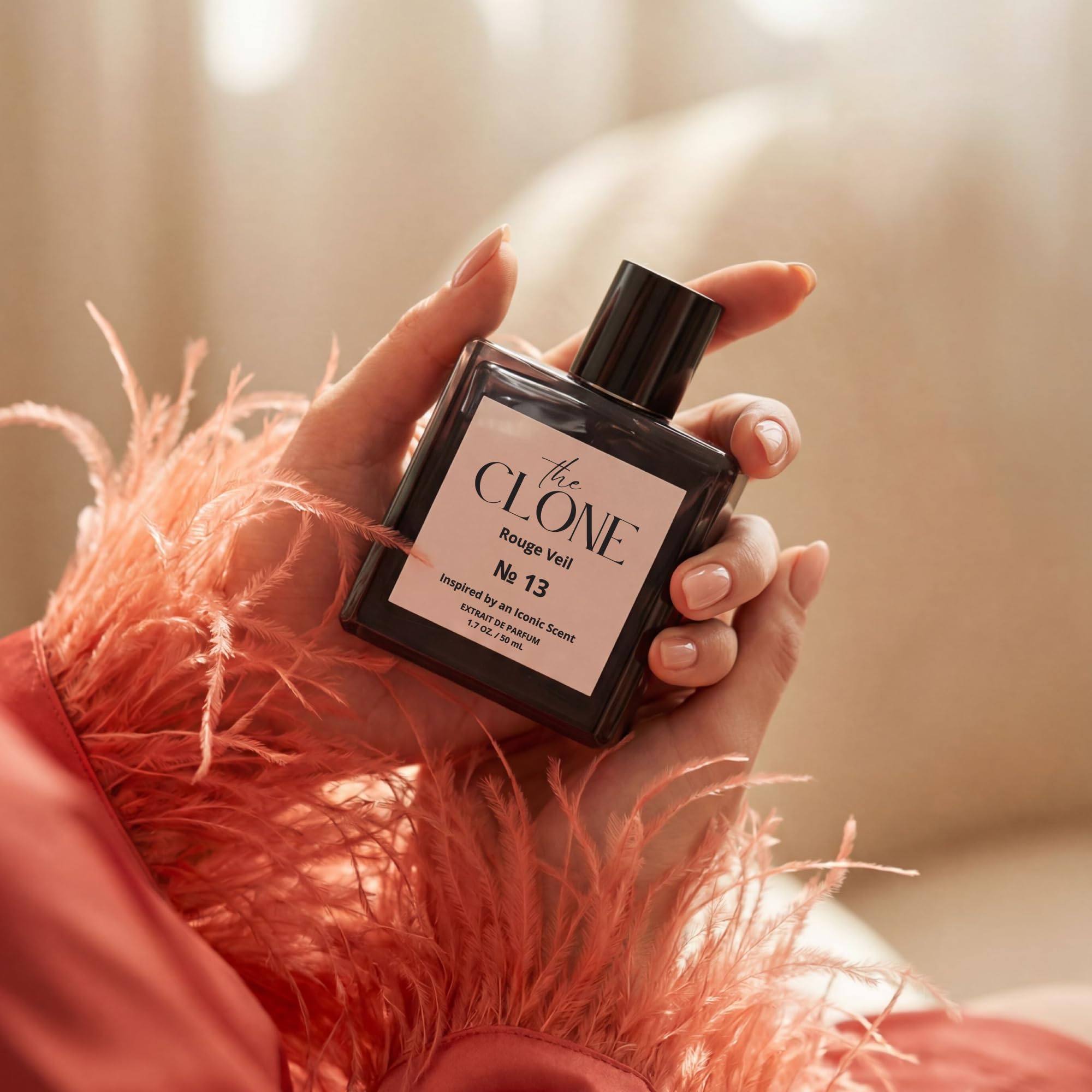 Clone Rouge Veil No. 13 in evening setting conveying romantic long-lasting scent