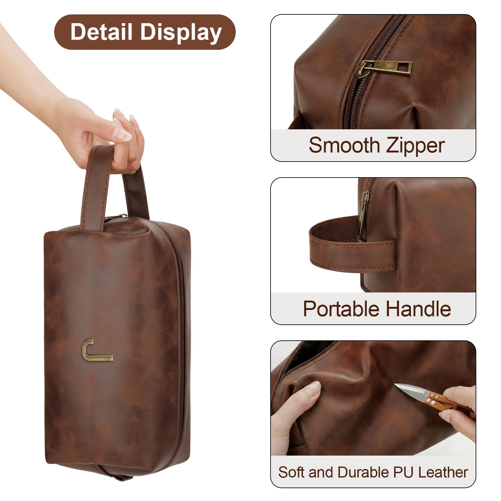 CLOUDWINGS PU handle side profile for easy carrying and grab-and-go convenience