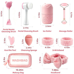 CLRDZN dual-action cleansing brush bristles close-up for deeper pore cleaning